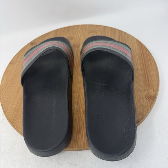 Gucci Web Rubber Slides Pool Red Green Black Colorblock Beach 308234 Mens 9 main image 7